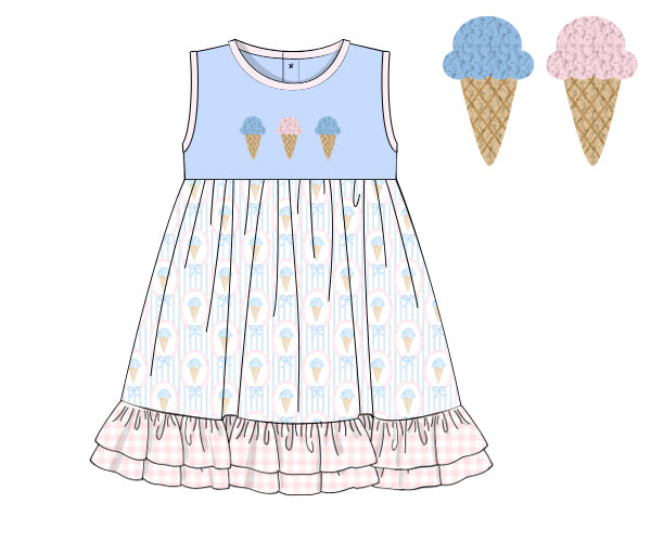 PREORDER 48: SUMMER 1 - I Scream, You Scream Girl Dress