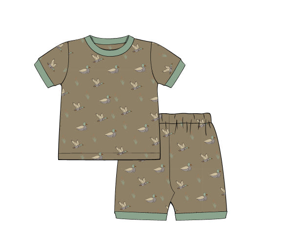 PREORDER 63: SUMMER PT 2 - Boys Only - Summer Mallard Boy 2pc Loungewear