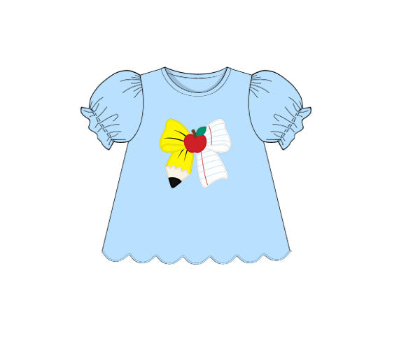 PREORDER 63: SUMMER PT 2 - Shirt Only - School Day Bow Girl Shirt
