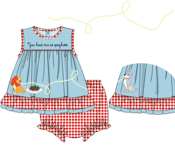 PREORDER 63: SUMMER PT 2 - You Had Me At Spaghetti Girl Diaper Set