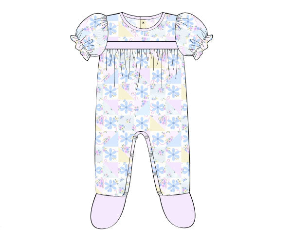 PREORDER 63: SUMMER PT 2 - Girls Only - Lilac Patchwork Girl 1pc Loungewear