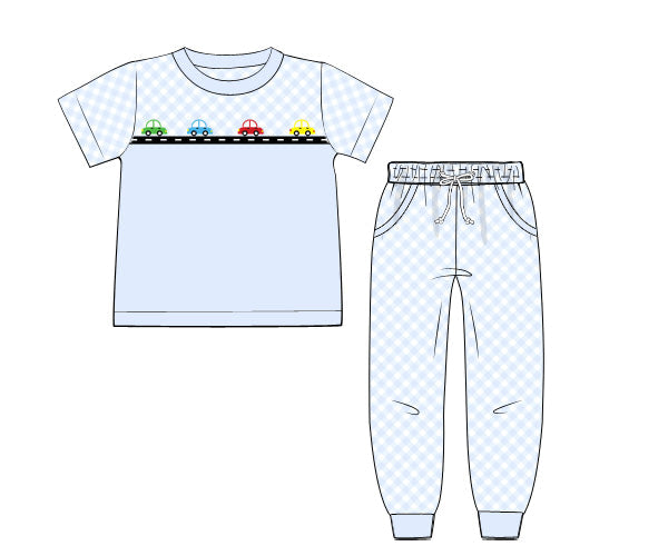 PREORDER 60: SPRING PT 1 - Spring 1 Boys Only - Beep! Beep! Boy Jogger Set