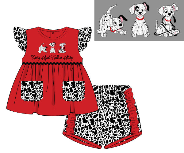 PREORDER 60: SPRING PT 1 - Every Spot tells a Story Girl Shortie Set