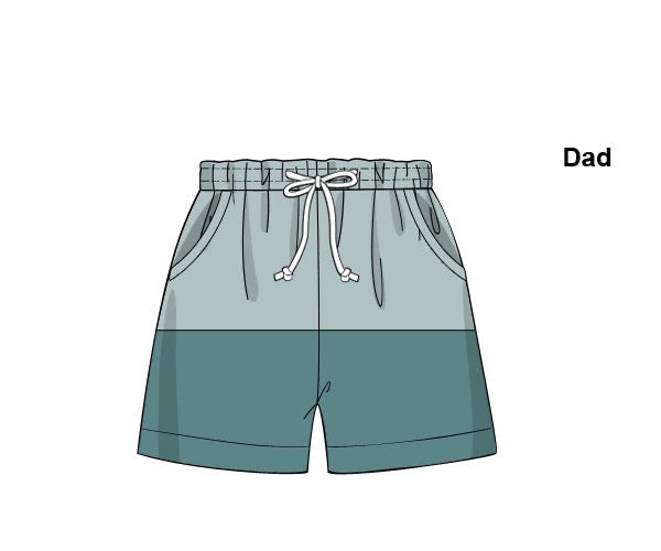 RTS - Retro Family Floral Dad Trunks