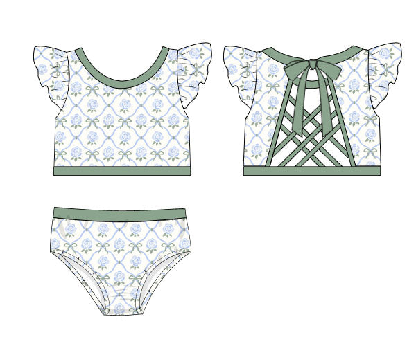 PREORDER 60: SPRING PT 1 - Garden Party Girl 2pc Swim