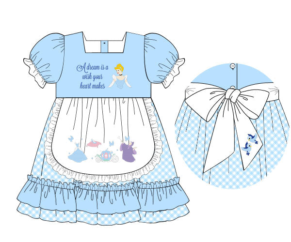 PREORDER 60: SPRING PT 1 - Spring 1 Girls Only - A Dream is a Wish Girl Dress