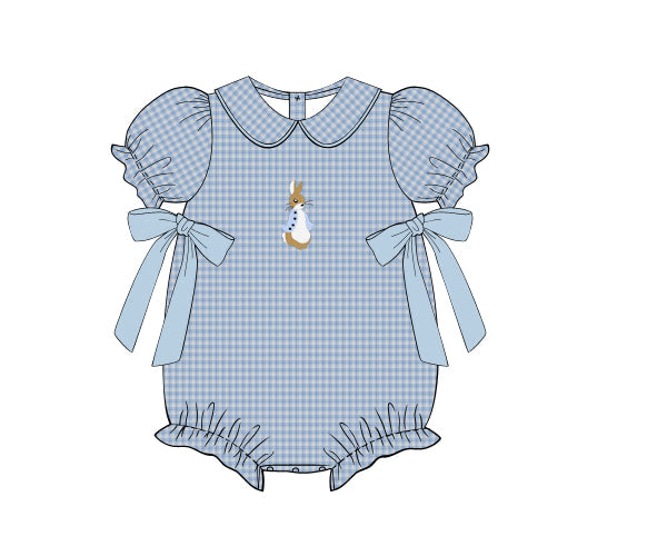 PREORDER 60: SPRING PT 1 - Embroidered Peter Rabbit Girl Bubble
