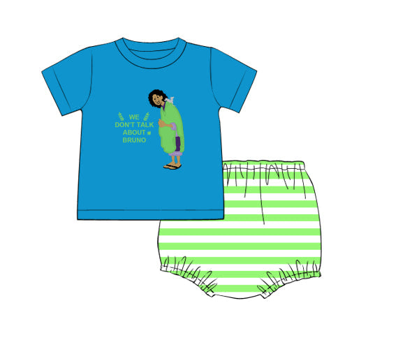 PREORDER 61: SPRING 2 - Spring 2 Boys Only - Applique Bruno Boy Diaper Set