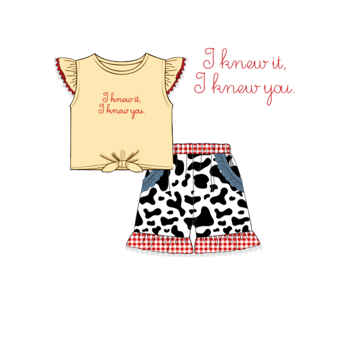 PREORDER 61: SPRING 2 - I Knew You Girl Short Set