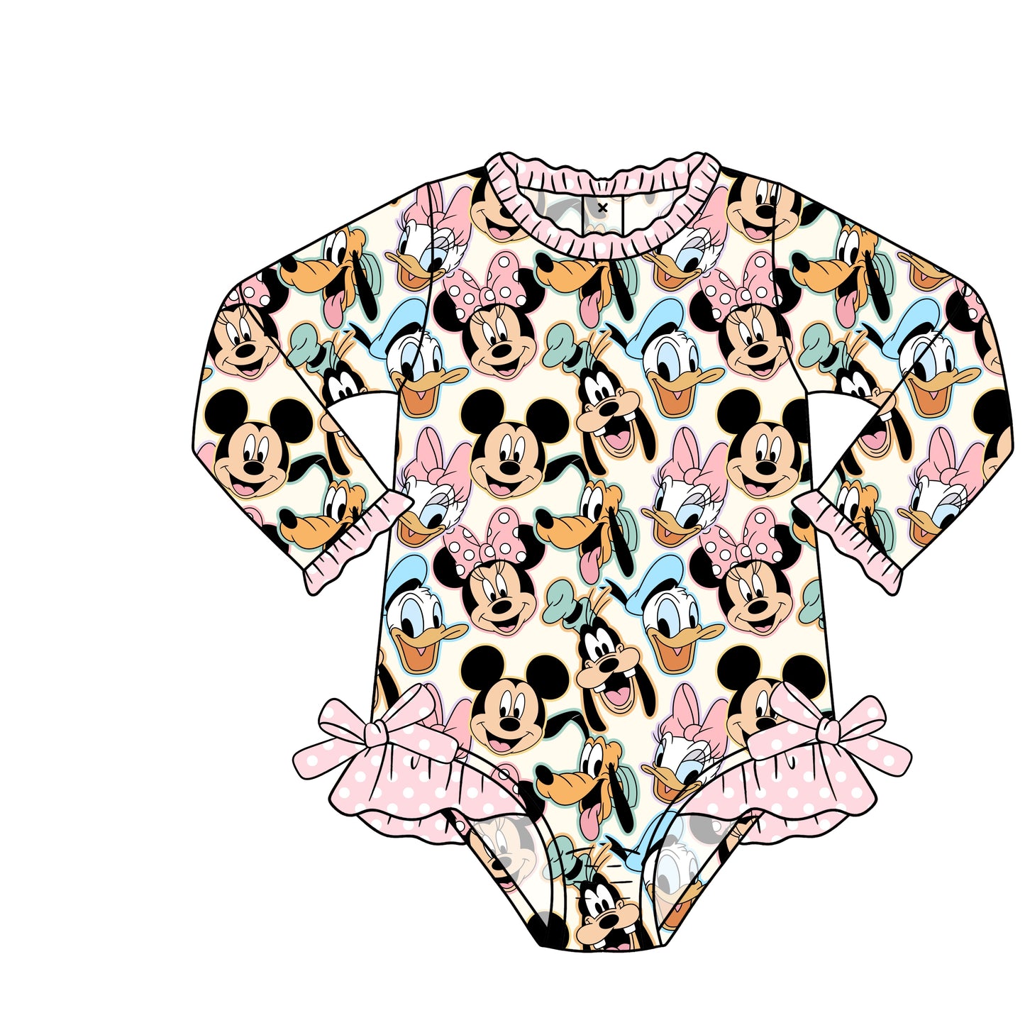 PREORDER 60: SPRING PT 1 - Magical Swim Girl 1pc Rashguard