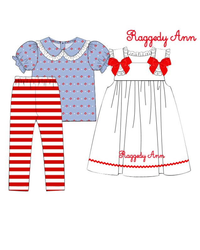 RTS - HALLOWEEN & TURKEYS - HALLOWEEN COSTUMES - Girl Rag Doll Dress & Leggings