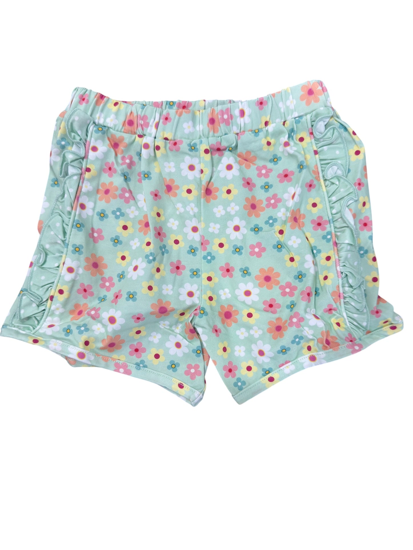 RTS - Spring Poppies Shorties - Girl