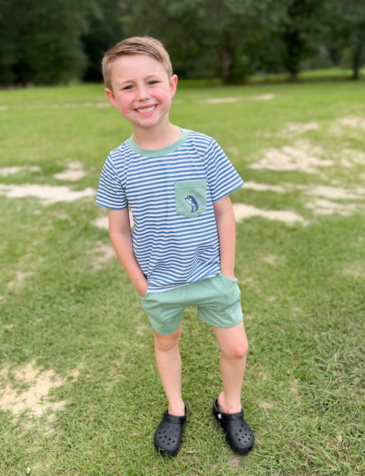 RTS - SUMMER 1 - Summer 1 Boys Only - Bass Buddies Boy Shortie Set