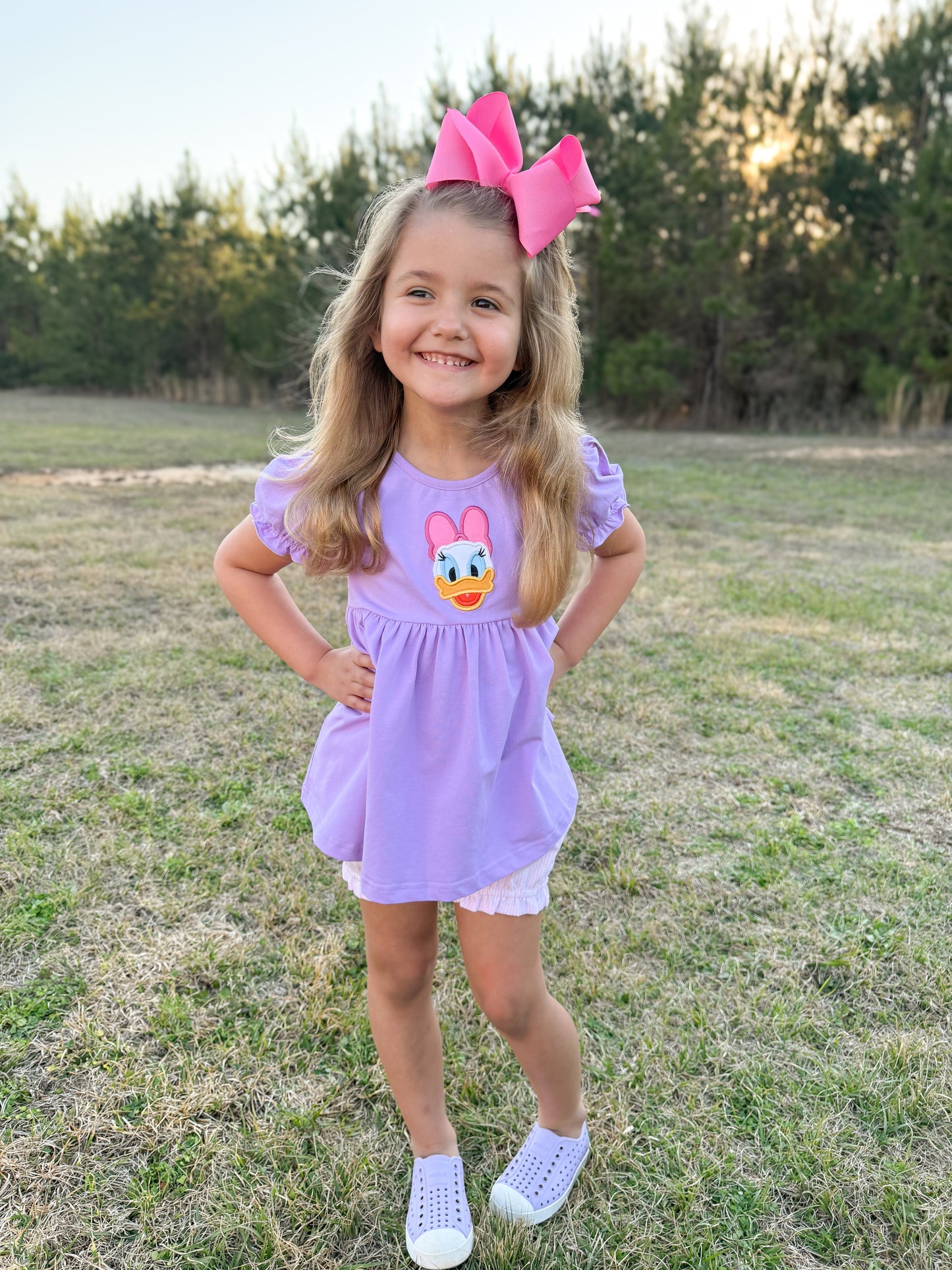 EXTRAS PRESALE - Applique Duck Girl Diaper Set