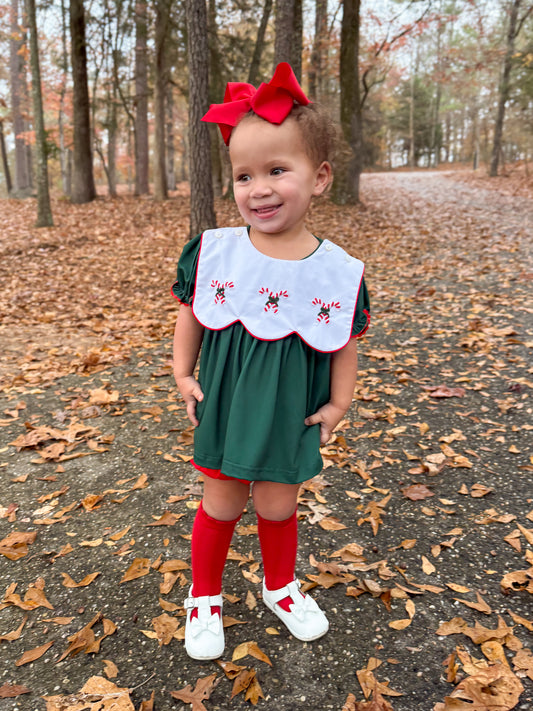 RTS - Christmas Tabs Girl Diaper Set - NO MONOGRAM