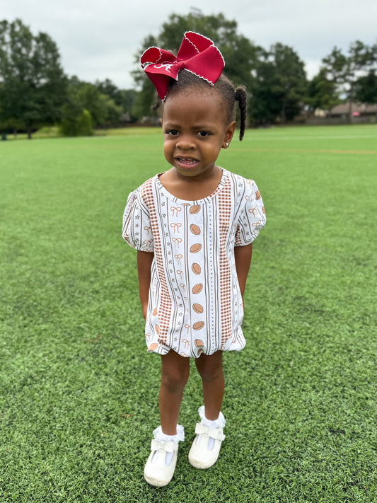 RTS - COLLEGIATE - Basic Football Knits Girl Bubble