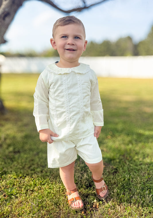 RTS - Sunrise Service Heirlooms Boy Short Set