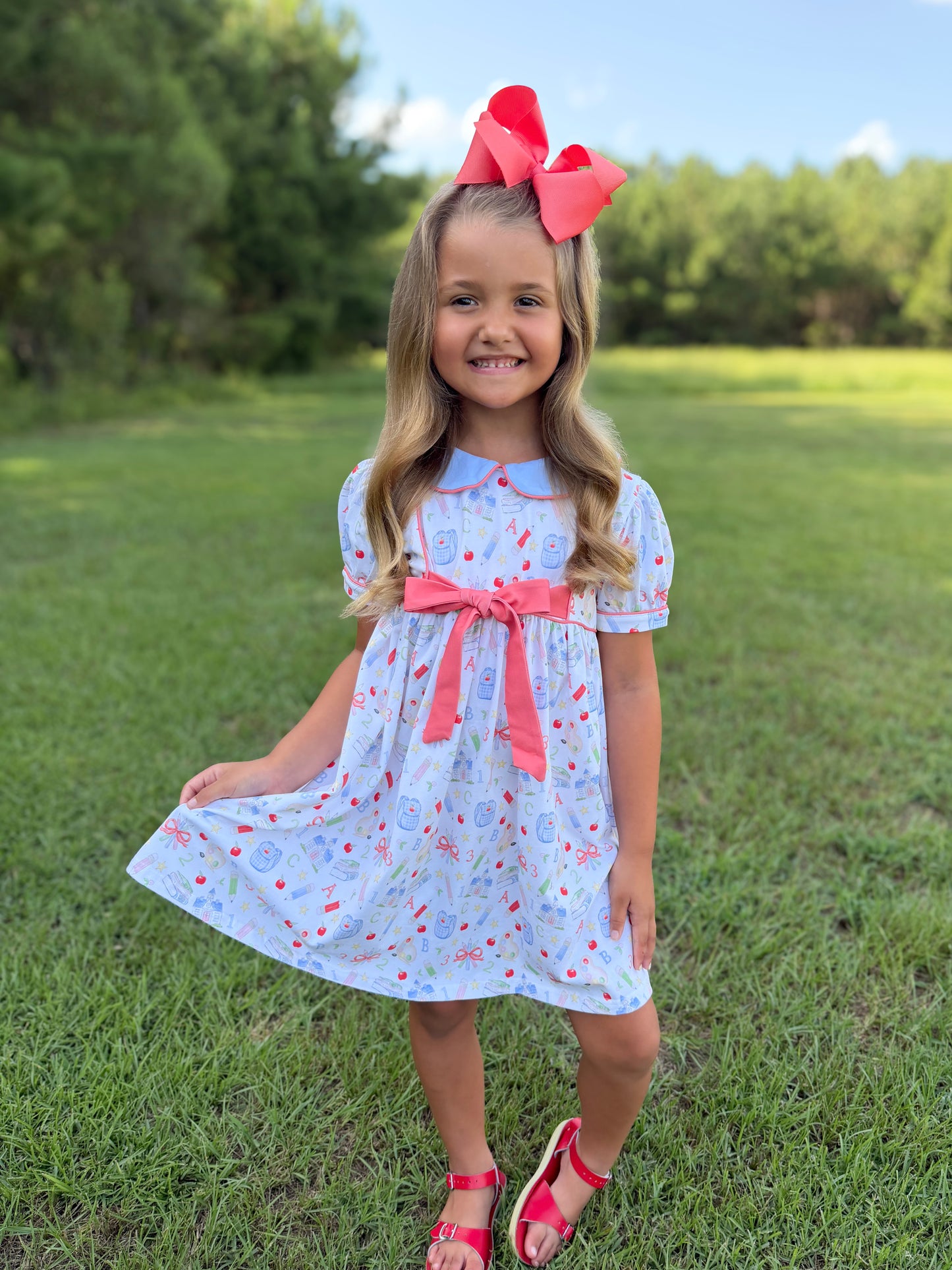 RTS - SUMMER PT 2 - BTS Girl Only - Teacher’s Pet Toile Girl Dress