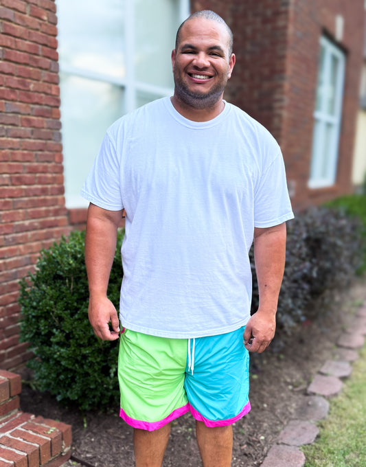 RTS - Neon Color Block Dad Trunks