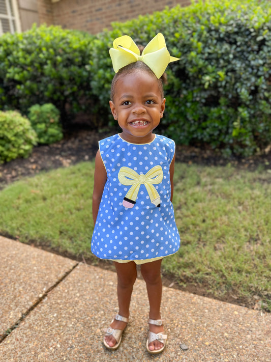 RTS - SUMMER PT 2 - BTS Girls Only - Pencil Bow-ka Dot Girl Diaper Set