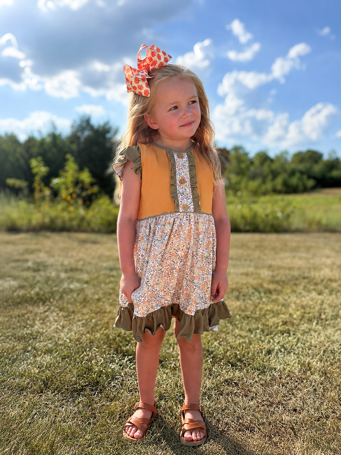RTS - AUTUMN BASICS - Autumn Basics Girls Only - Ruby’s Garden Girl Dress