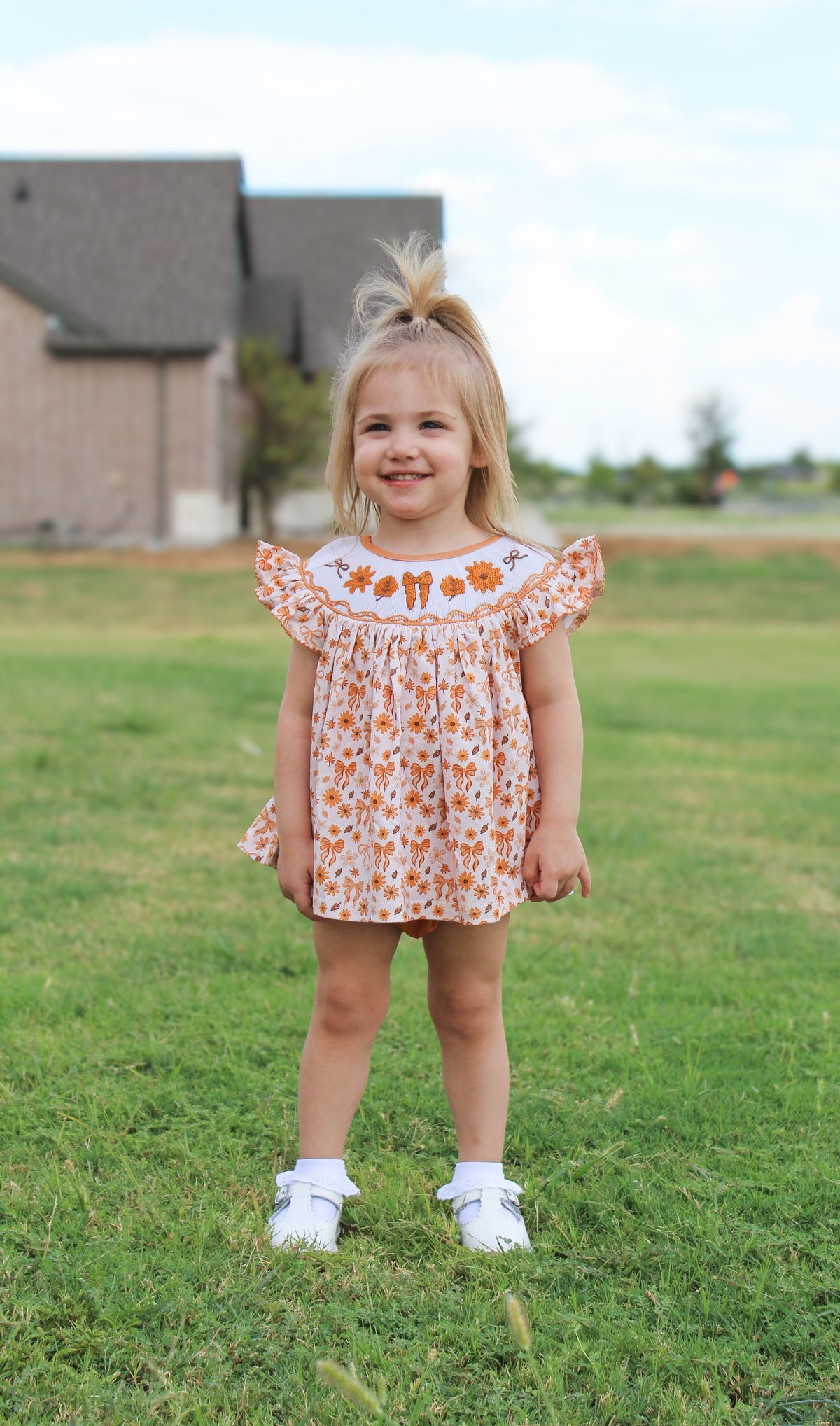 RTS - AUTUMN BASICS - Autumn Basics Girls Only - Golden Sunflower Girl Diaper Set