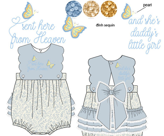 PREORDER 62: SUMMER PT 1 - Butterfly Kisses Girl Bubble