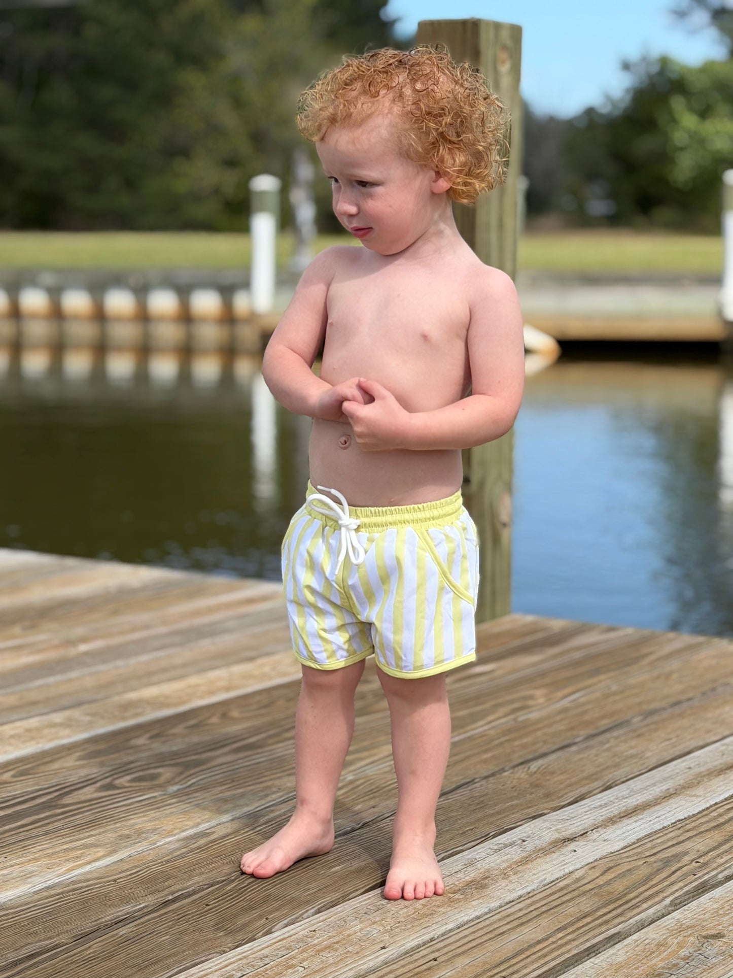 RTS - SPRING 2 - Ray of Sunshine Boy Shortie Trunks