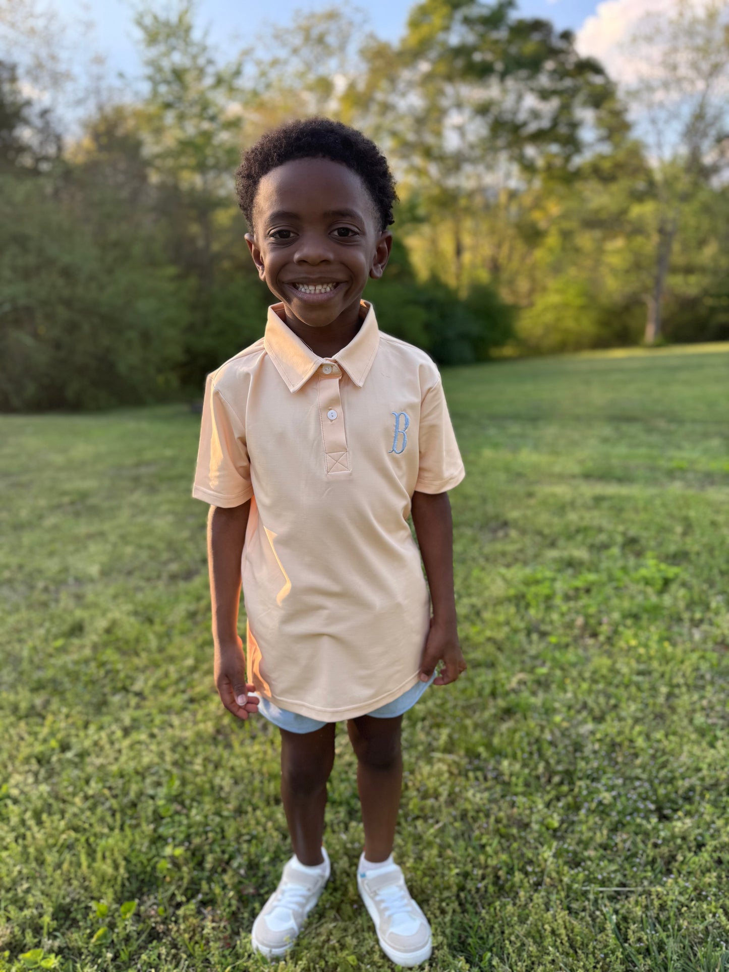 RTS -SPRING 2 - Spring Meadow Boy Shortie Set “NO MONOGRAM”