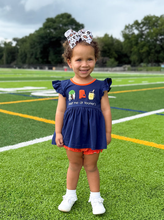 RTS - COLLEGIATE - Saturday Tradition - Meet Me At Toomer’s Girl Diaper Set