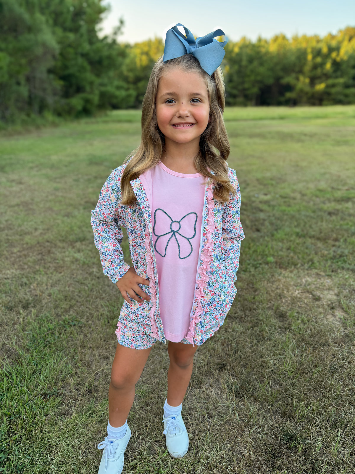 RTS - AUTUMN BASICS - Autumn Basics Girls Only - Floral Zip Up Jacket
