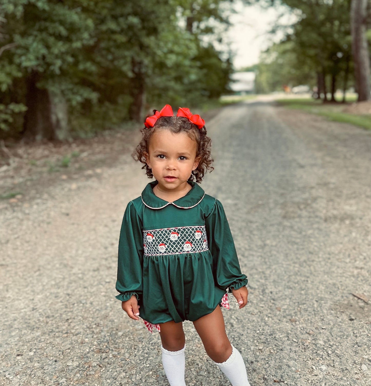 RTS - Geo Santa Girl Bubble - WHITE SANTA