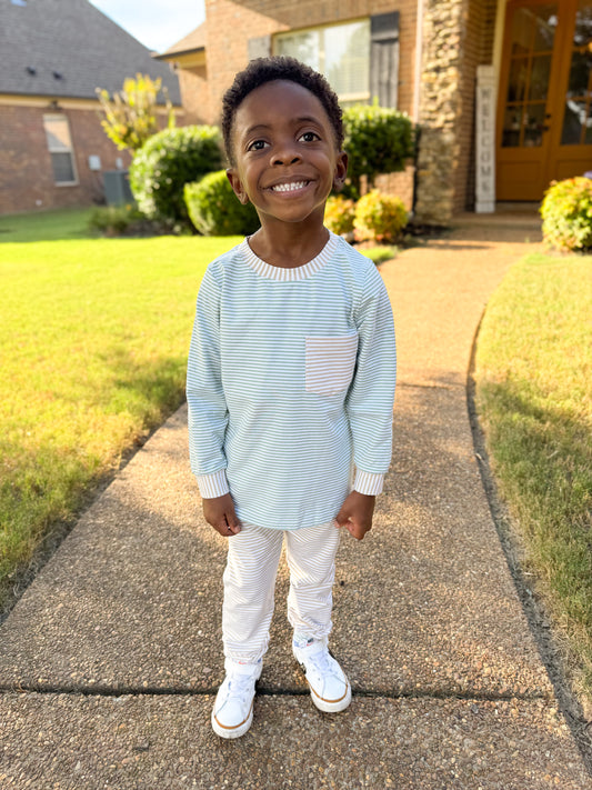 RTS - Striped Fall Basics Boy Jogger Set