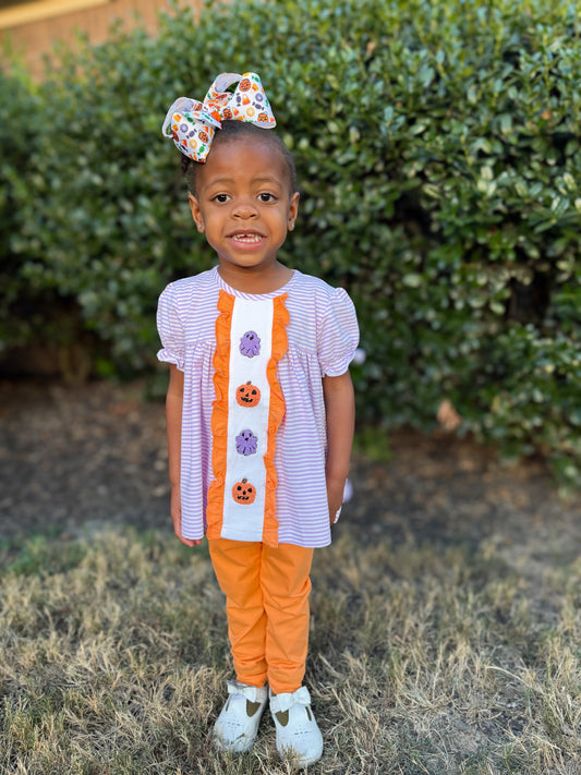 RTS - PUMPKINS & HALLOWEEN - FK Ghost & Ghouls Girl Pant Set
