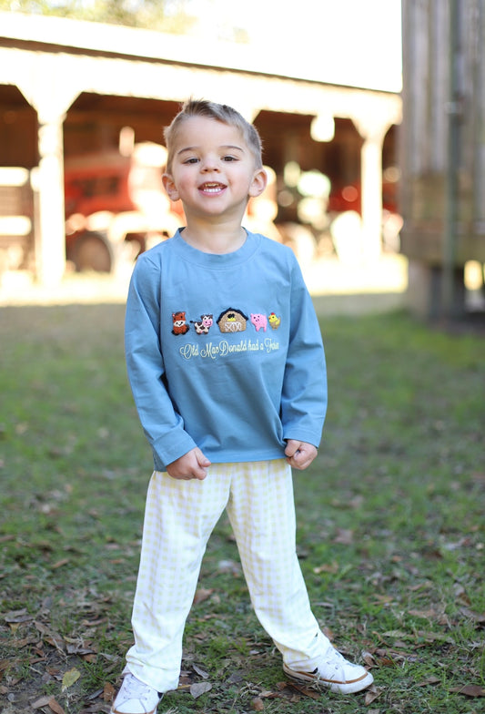 RTS - Transition French Knot Farm Boy Pant Set