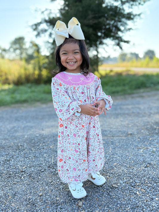 RTS - AUTUMN BASICS - Autumn Basics Girls Only - Petals & Bows Girl Romper