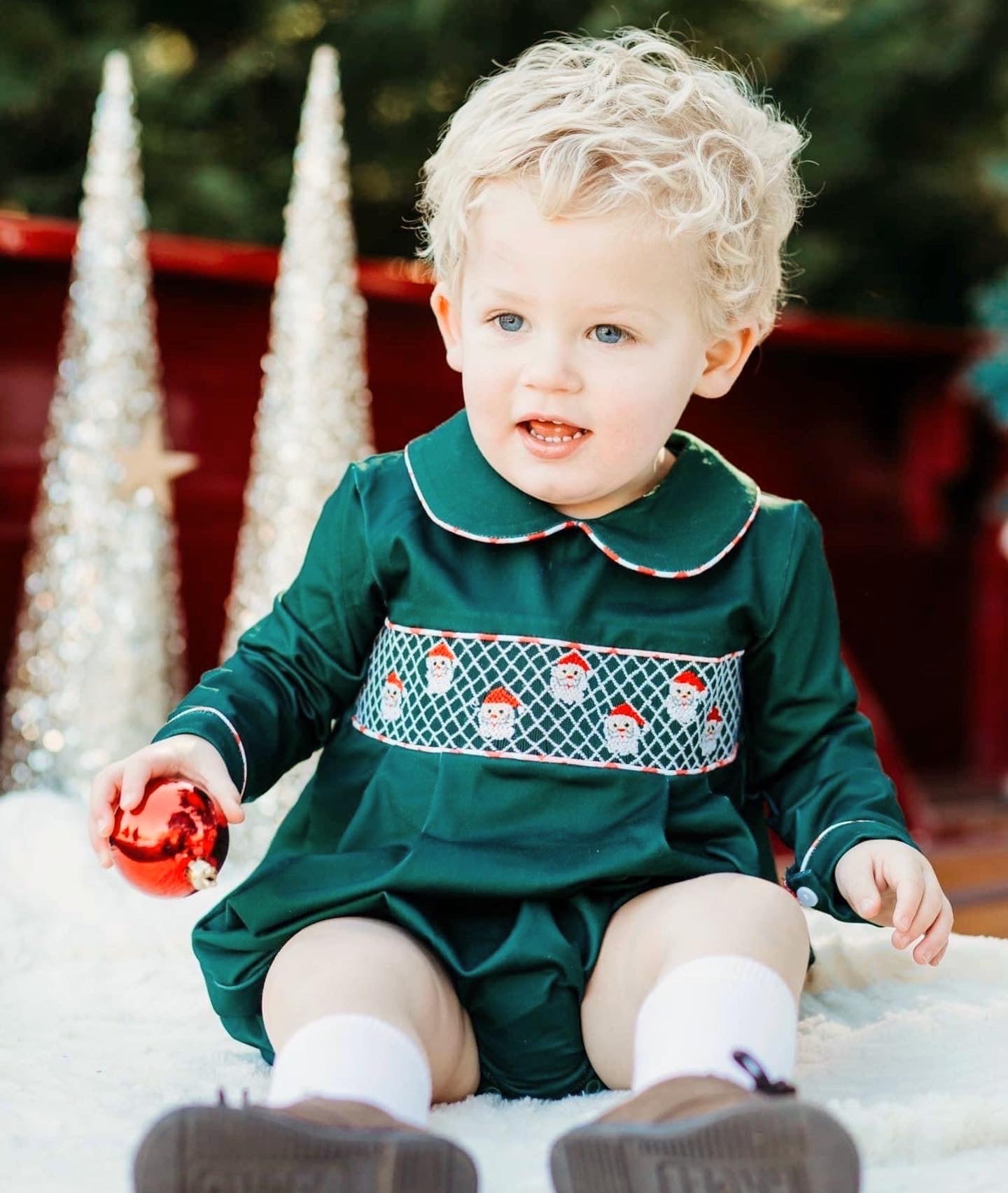 RTS - Geo Santa Boy Bubble - WHITE SANTA