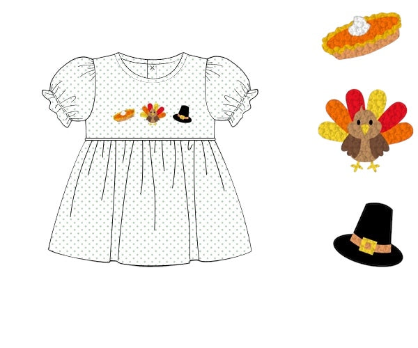 French Knot Thanksgiving Girl Shirt