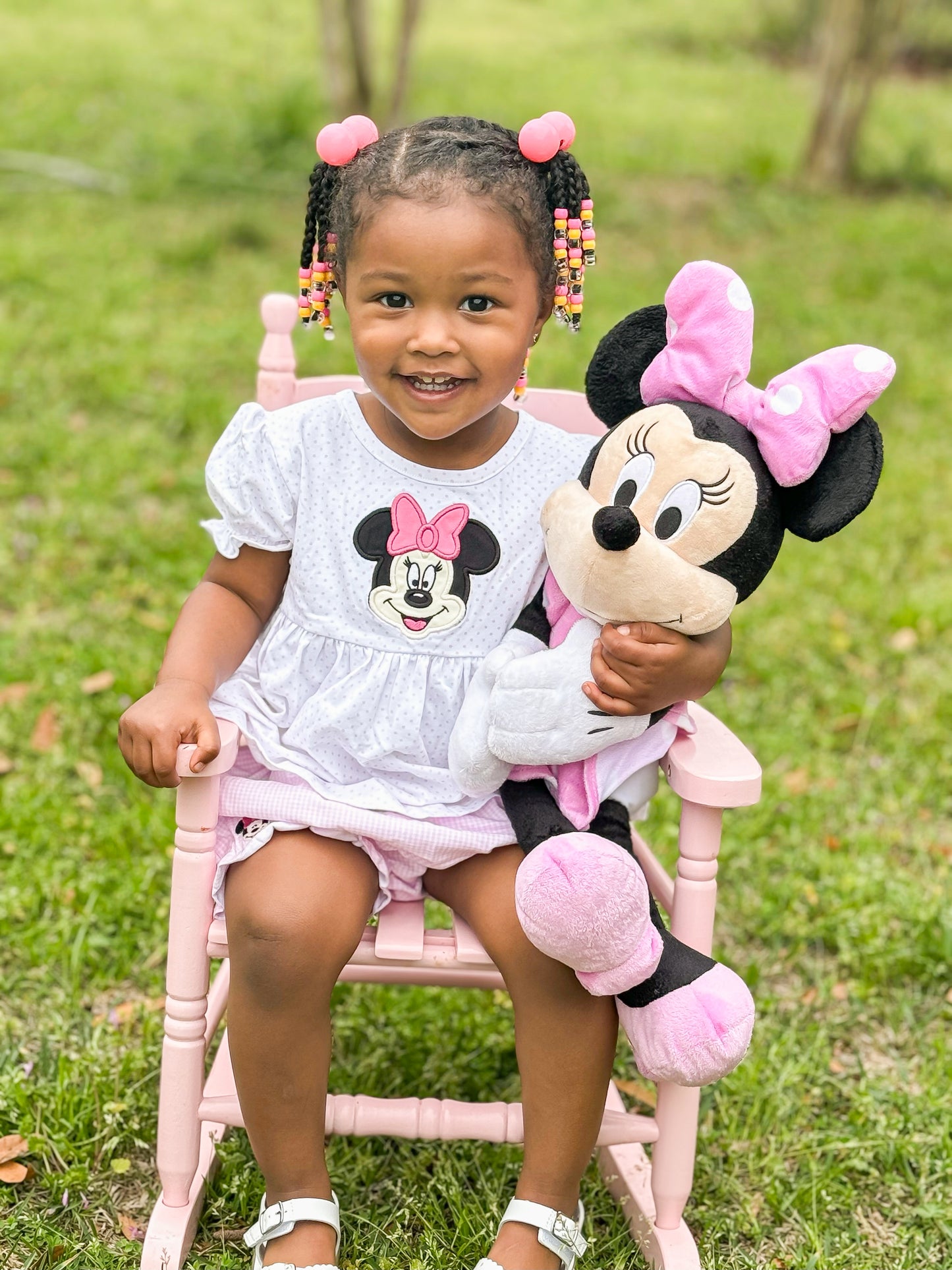 EXTRAS PRESALE - Applique Mouse Girl Diaper Set