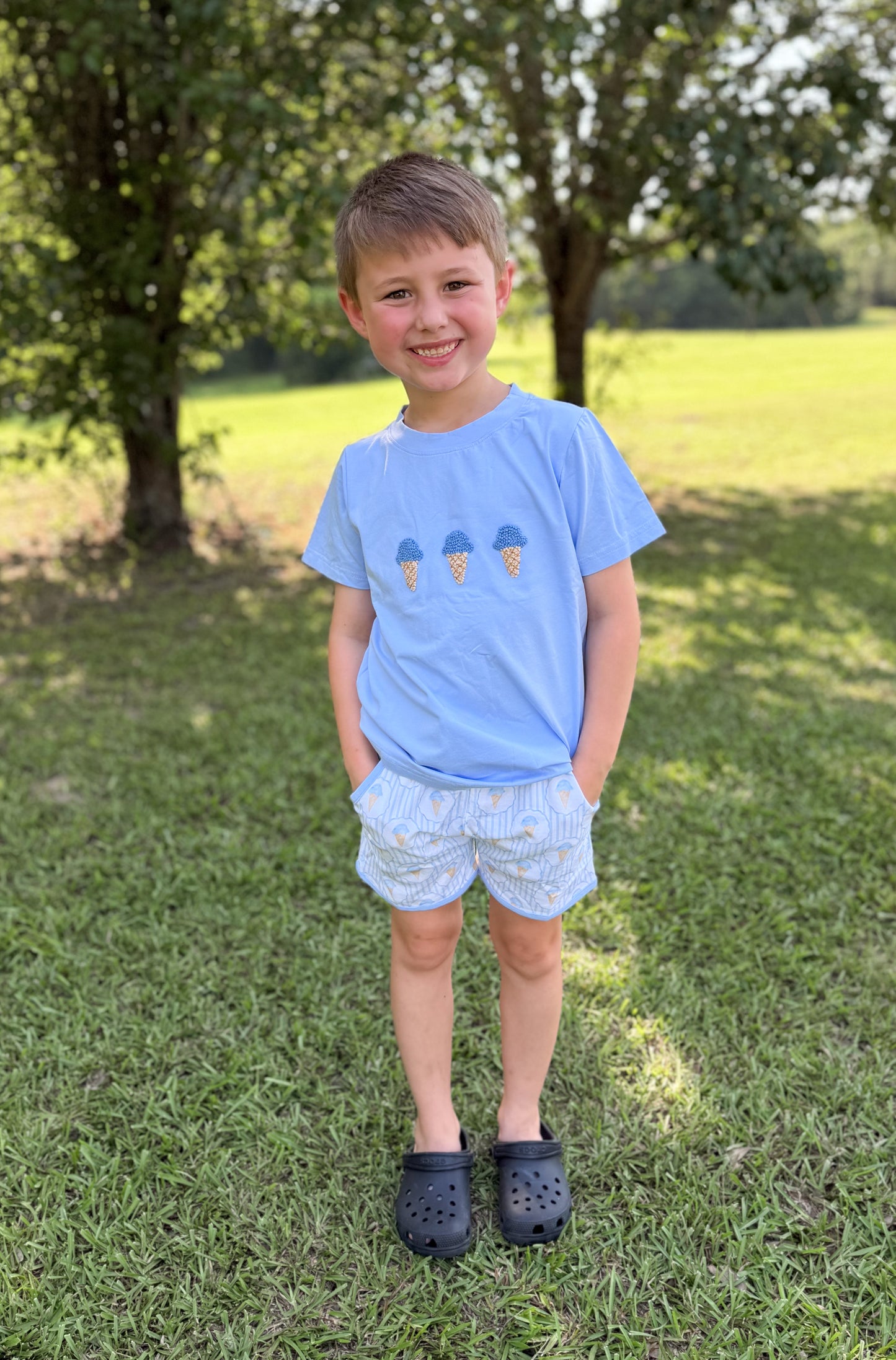 RTS SUMMER 1 - I Scream, You Scream Boy Shortie Set