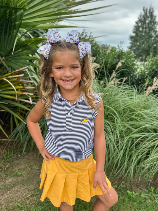 RTS - Team Polos Girl Skort Set - Gold Tiger