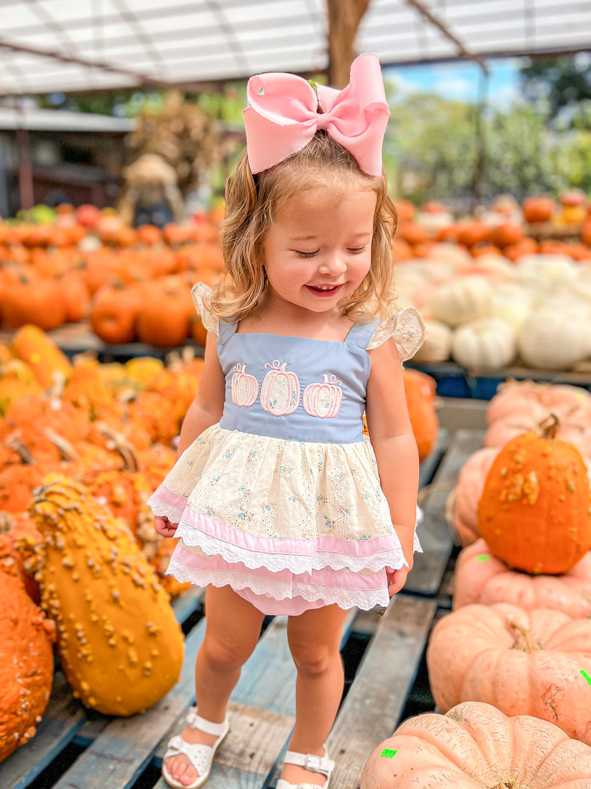 RTS - PUMPKINS & HALLOWEEN - Pumpkins & Halloween Girls Only - Lyla’s Lacy Pumpkins Girl Diaper Set