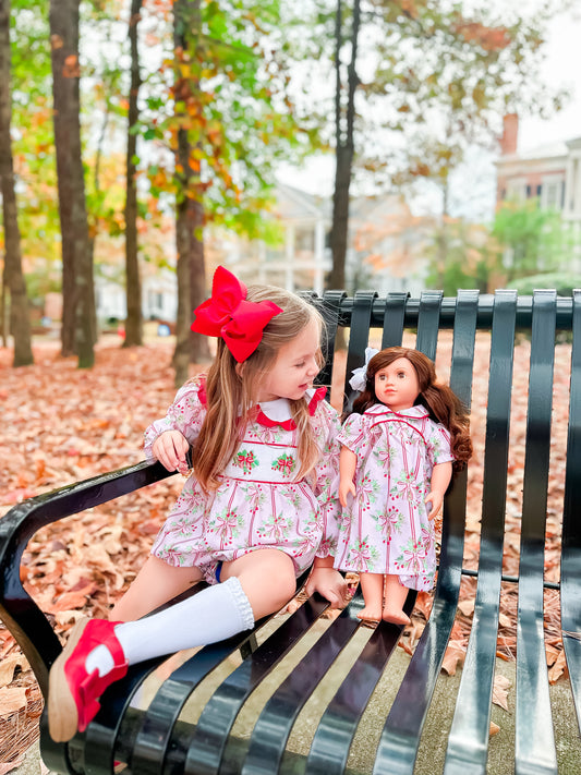 RTS - Bows & Holly Dolly Dress