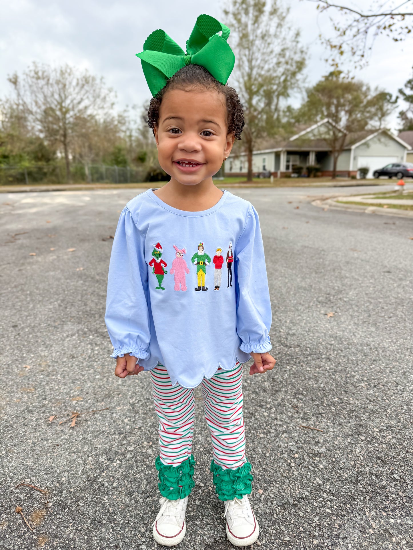 RTS - Christmas Shirt Only - Christmas Character Favorites Girl Shirt