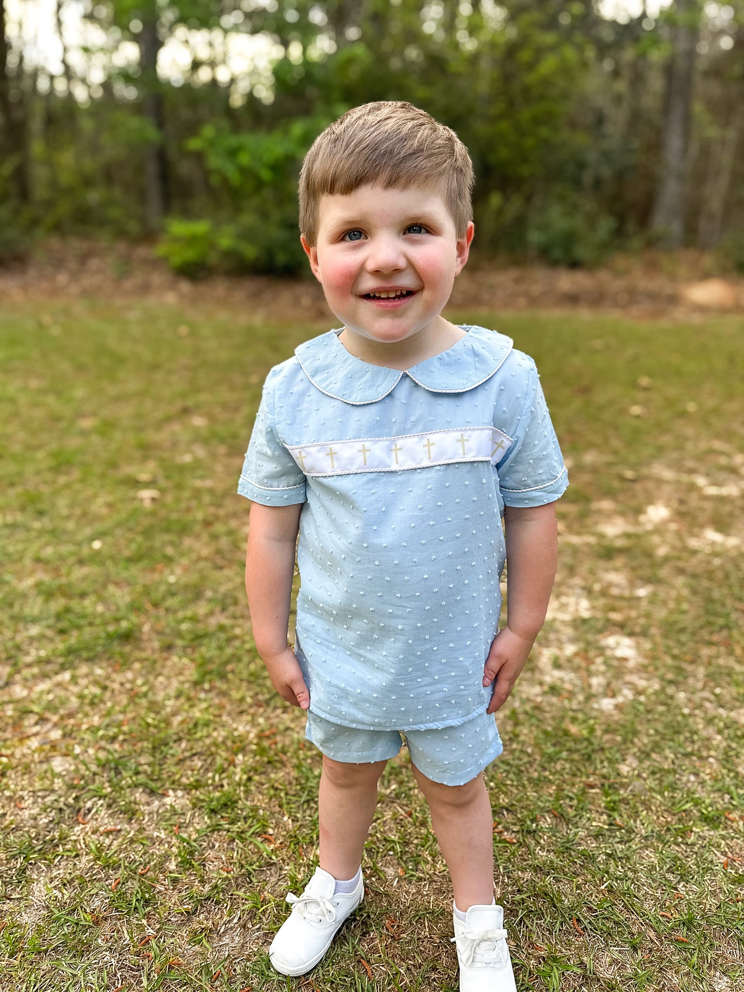 RTS - Ribbons of Grace Boy Shortie Set