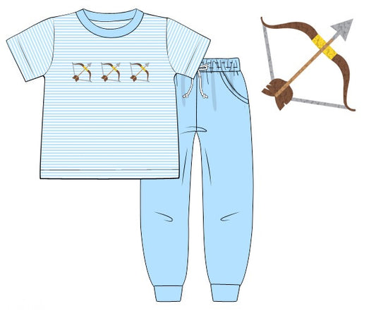 PREORDER 31: OUR VERSION - French Knot Bows Boy Jogger Set