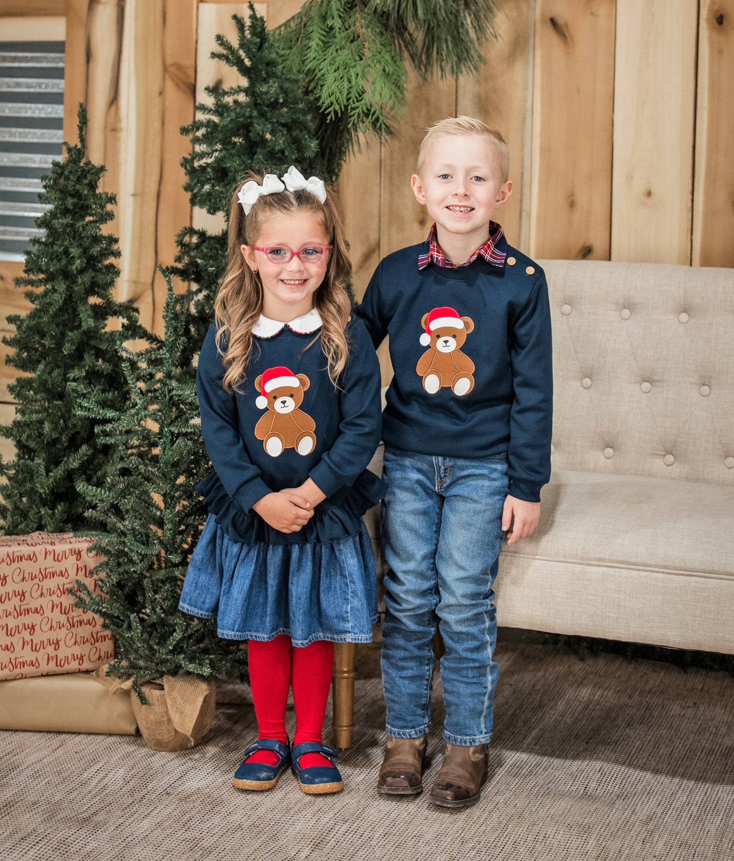 RTS - Christmas Sweaters - Santa Bear Boy Sweater