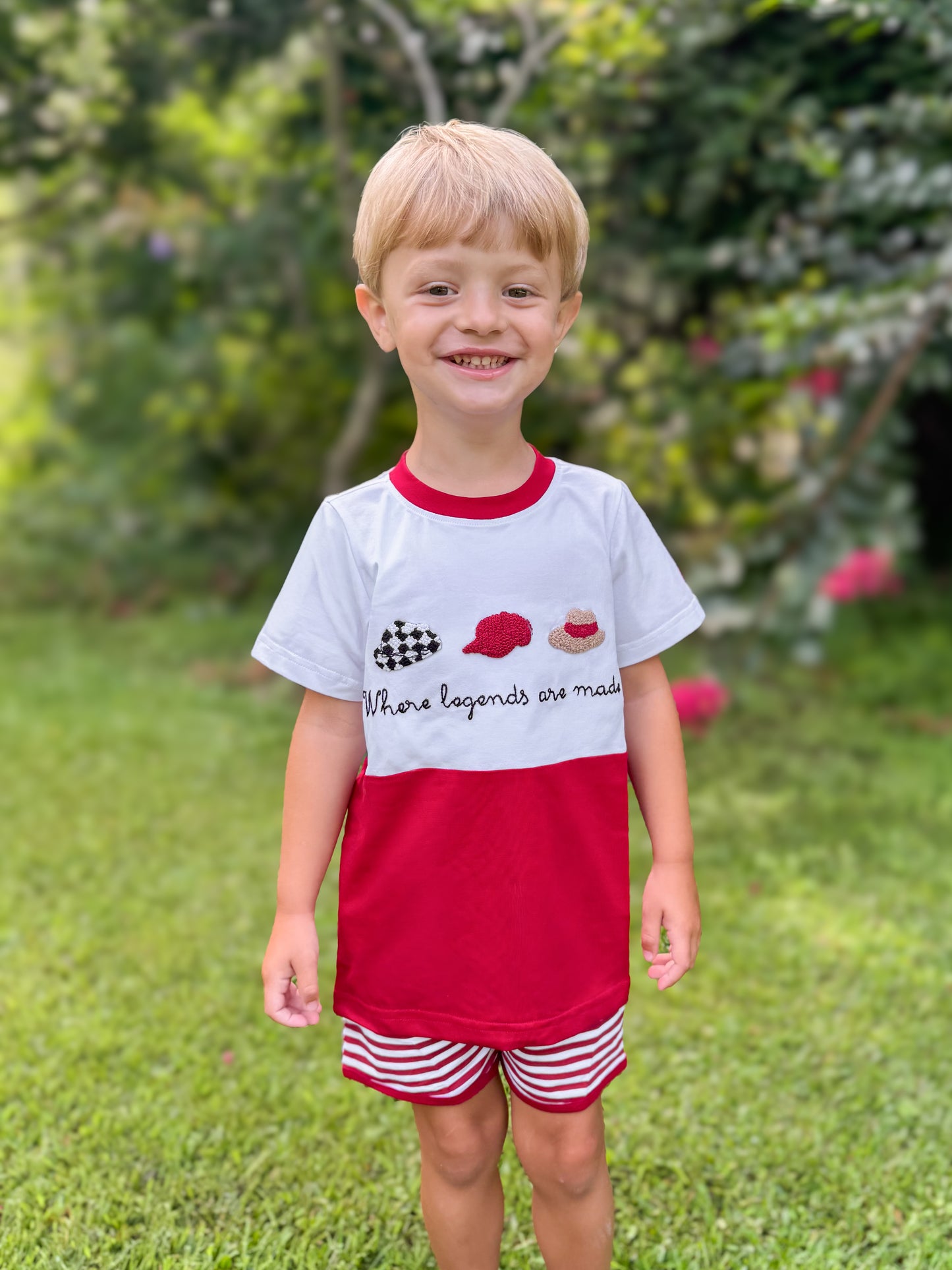 RTS - COLLEGIATE - Saturday Tradition - Where Legends Are Made Boy Shortie Set