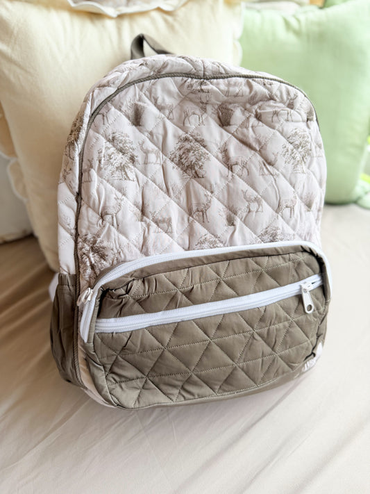 RTS - SUMMER PT 2 - Deer Toile Backpack - NO MONOGRAM