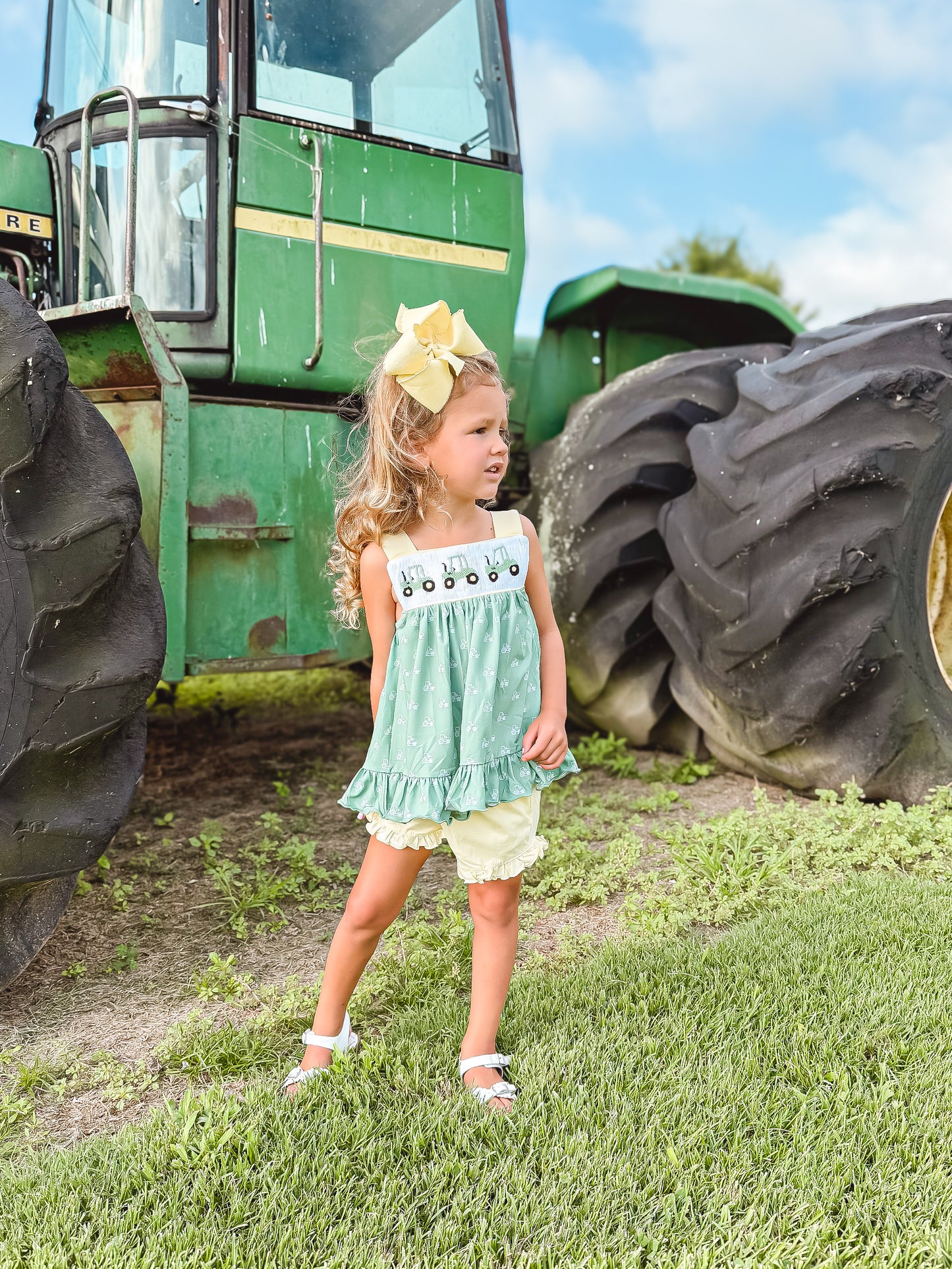 RTS - SUMMER PT 2 - Out To The Pasture Girl Short Set